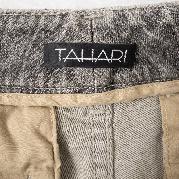 Tahari 2 Straight Leg Stretch Trouser Jeans Gray - Picture 10 of 11